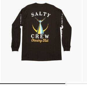 Salty crew  long sleeve tee shirt size large 100% cotton